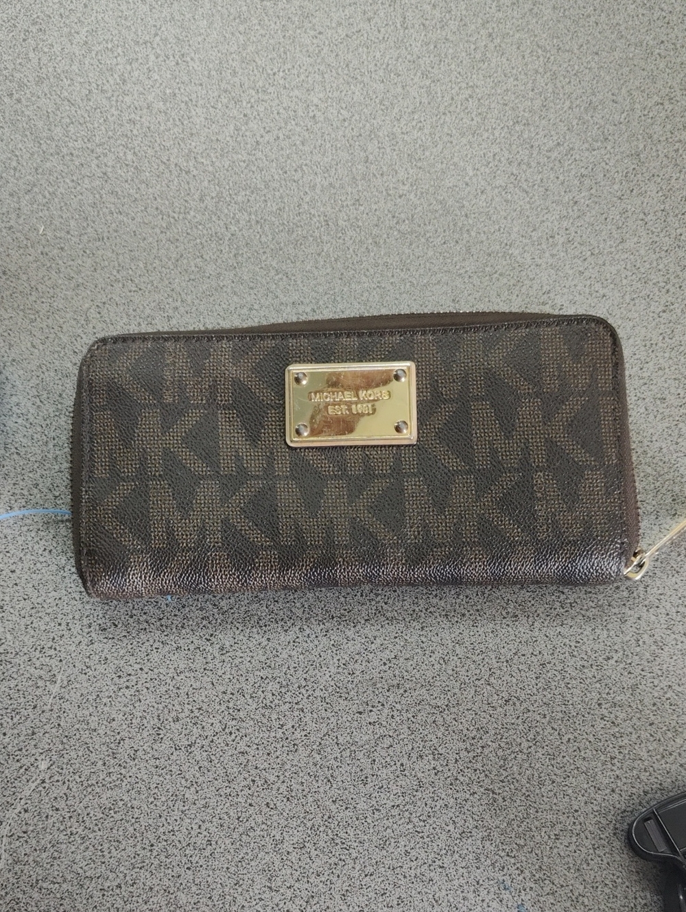 Michael Kors Black Zip-Around Wallet